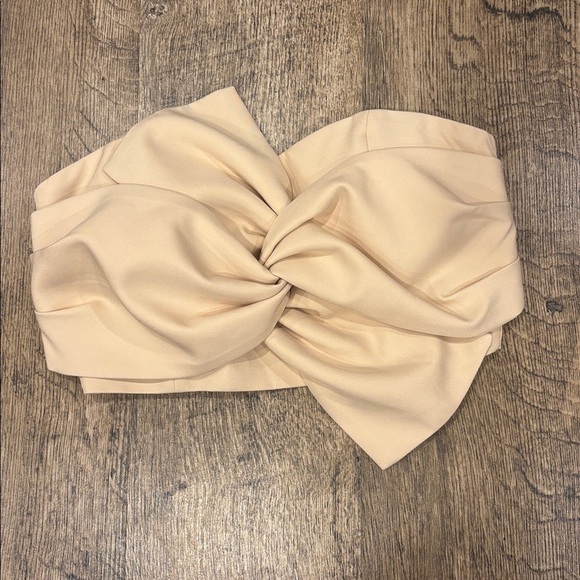 Chicwish Beige Sweet Knot Bustier Top (S) - Picture 2 of 8